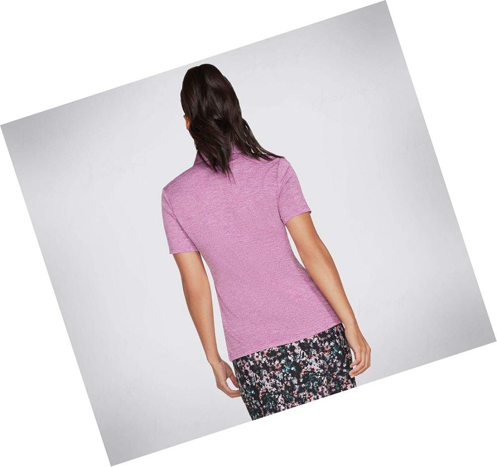 Camisa Polo Skechers Apparel Diamond Blissful Club Mujer Moradas | AA09B_AR