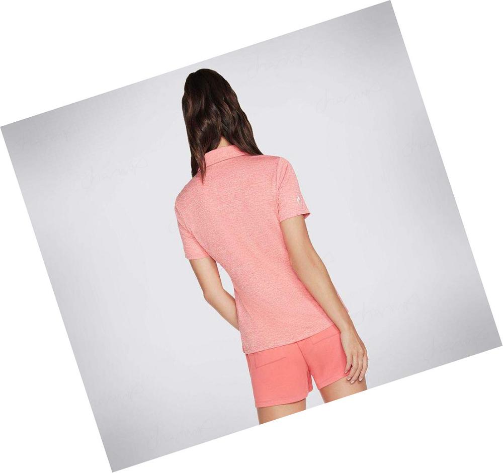 Camisa Polo Skechers Apparel Diamond Blissful Club Mujer Coral | AA19Q_AR