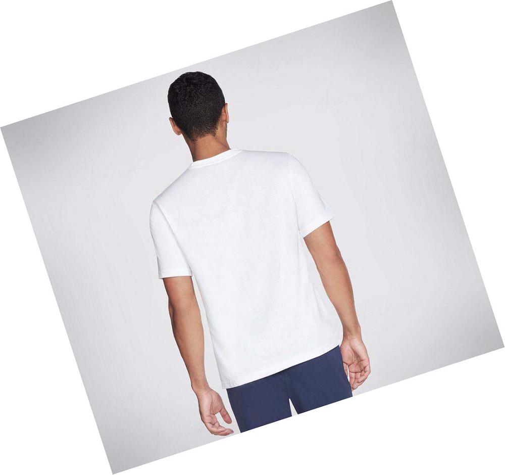 Camiseta Skechers Apparel City 92 Hombre Blancas | A989Q_AR