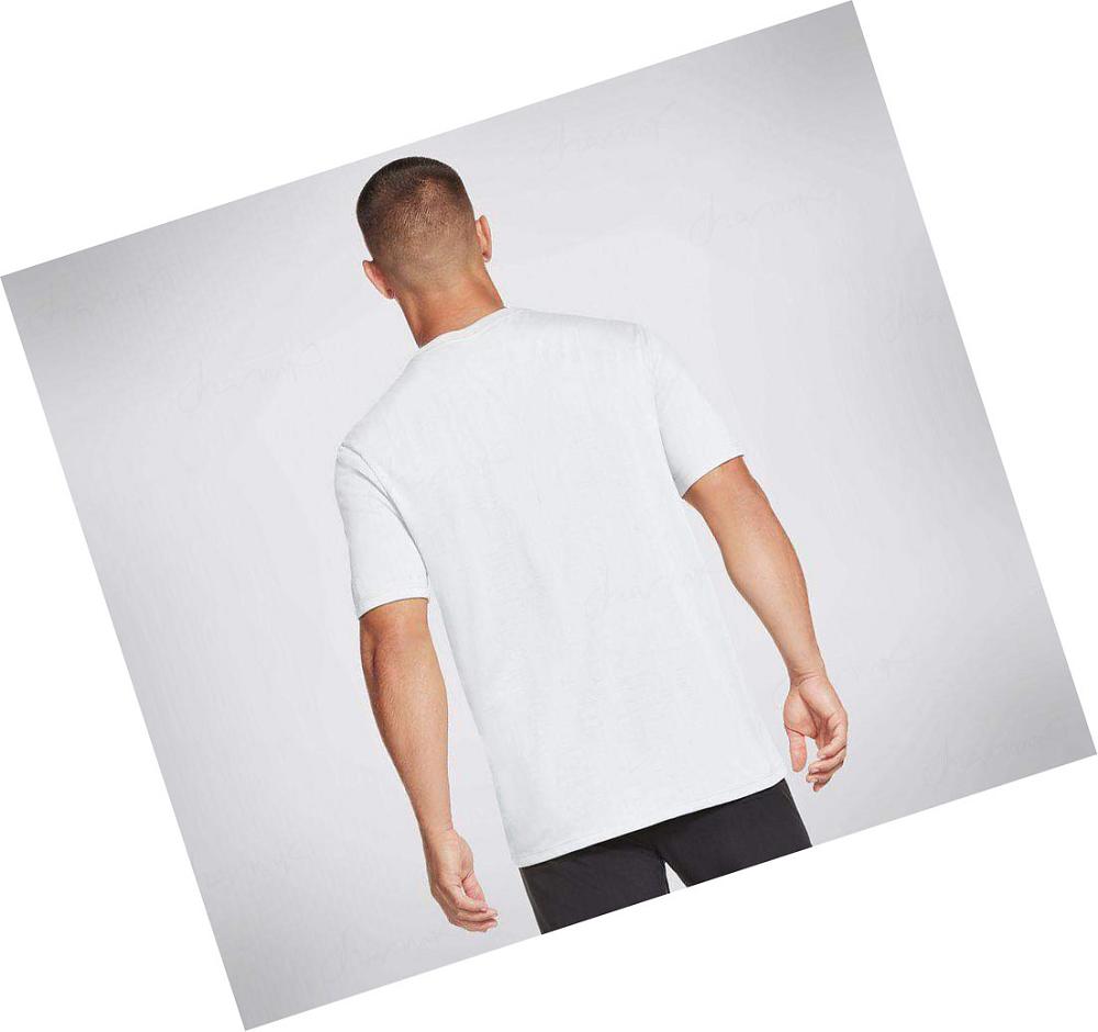 Camiseta Skechers Apparel DRI-RELEASE SKX Hombre Blancas | 301AA_AR