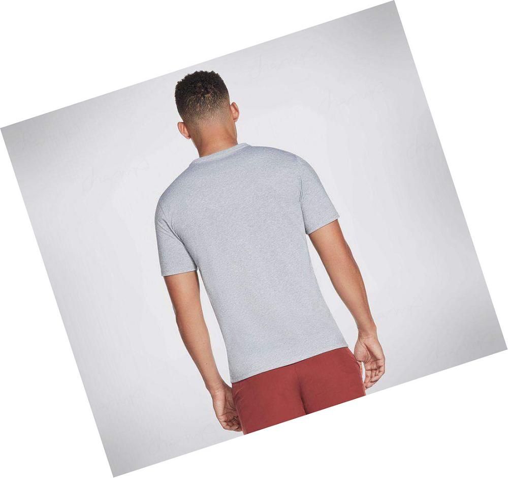 Camiseta Skechers Apparel Don't Stop Go Run Hombre Gris | 3062R_AR