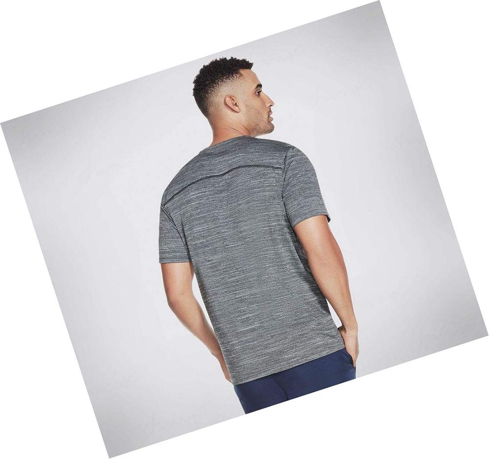 Camiseta Skechers Apparel On the Carretera Hombre Gris | A500W_AR