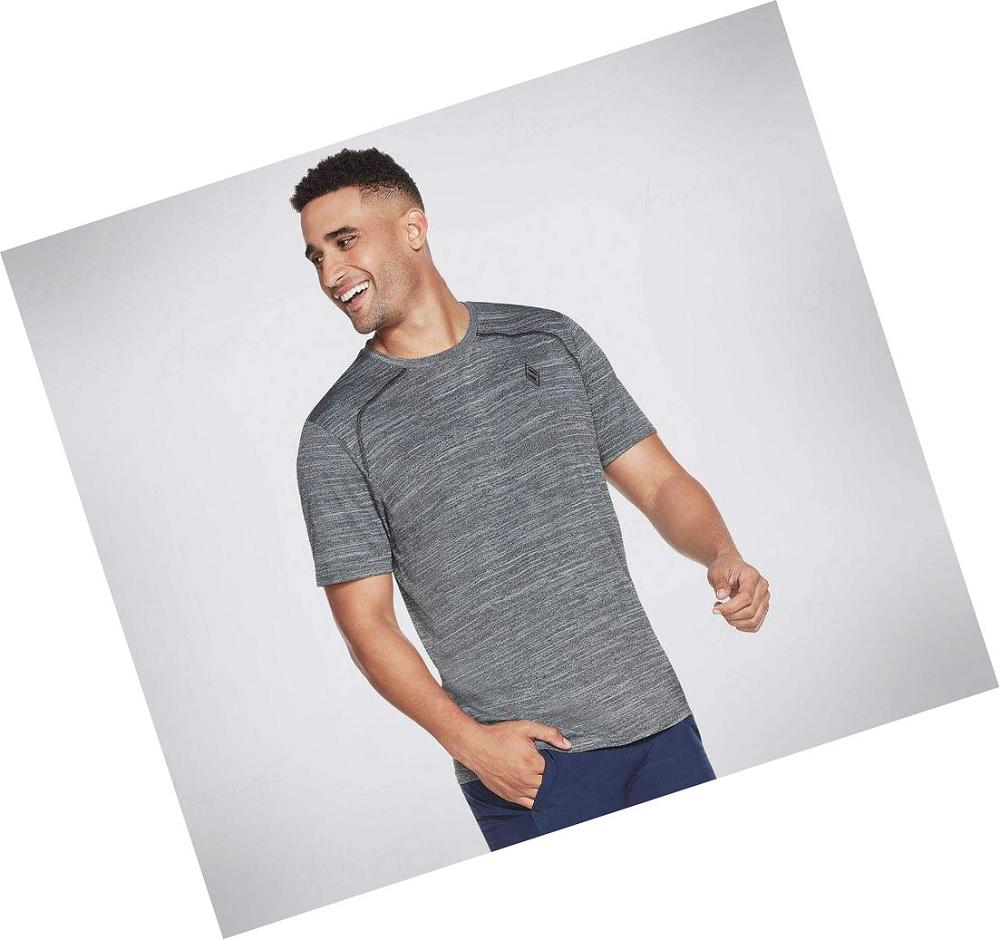 Camiseta Skechers Apparel On the Carretera Hombre Gris | A500W_AR