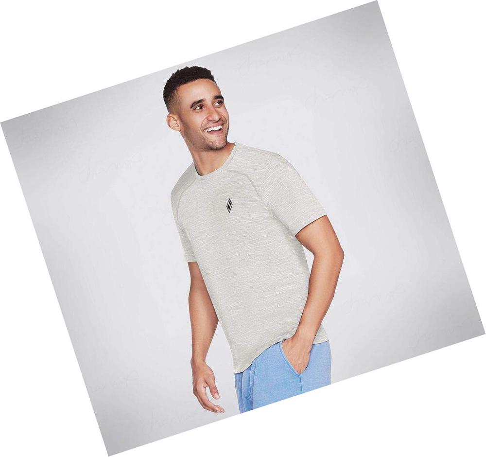 Camiseta Skechers Apparel On the Carretera Hombre Gris Claro | A51A5_AR