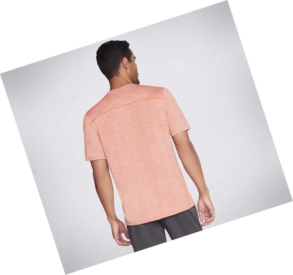 Camiseta Skechers Apparel On the Carretera Hombre Naranjas | AA8TD_AR