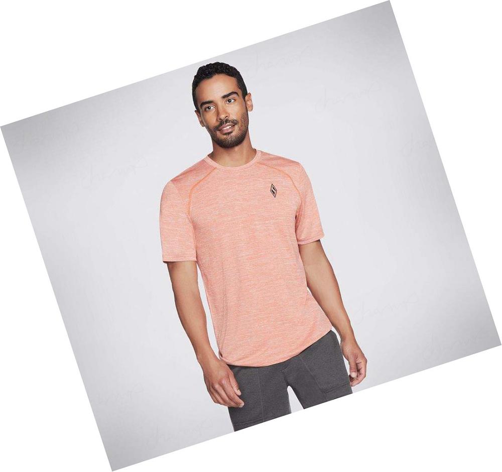 Camiseta Skechers Apparel On the Carretera Hombre Naranjas | AA8TD_AR