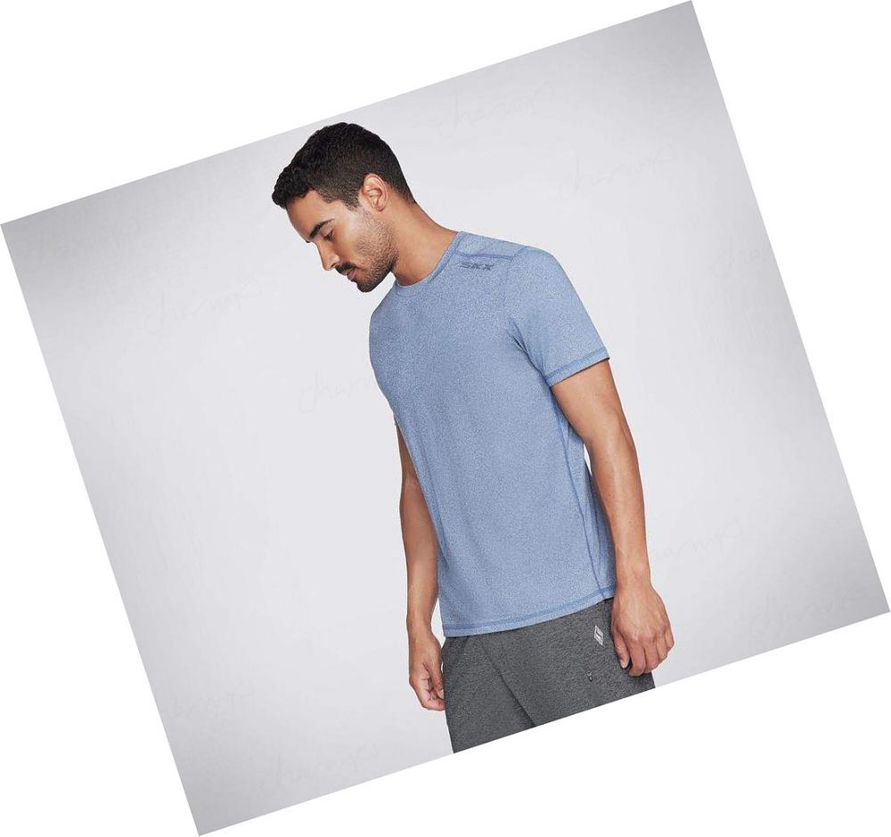 Camiseta Skechers Apparel Skech-Air Hombre Azules | 3162C_AR