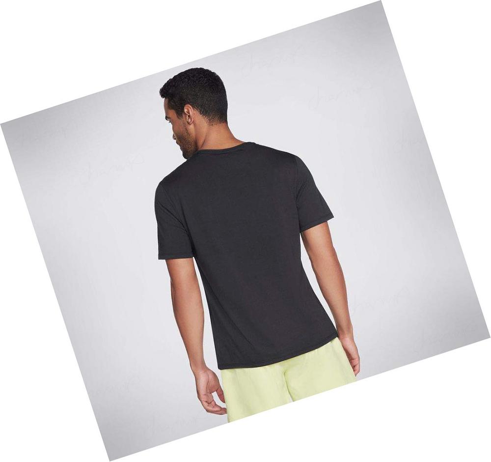 Camiseta Skechers GODRI Premium GO RUN Hombre Negras | 3000S_AR