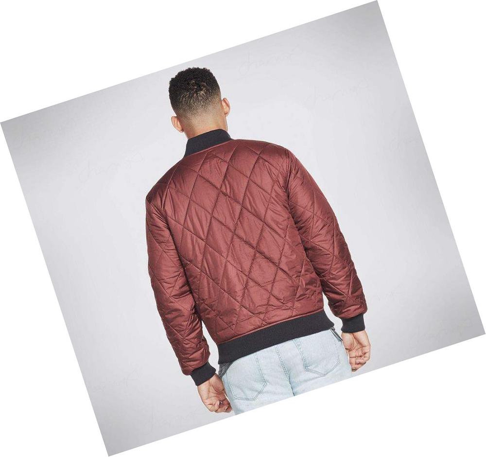 Chaquetas Skechers Apparel Apex Quilted Hombre Marrones | AT39X_AR