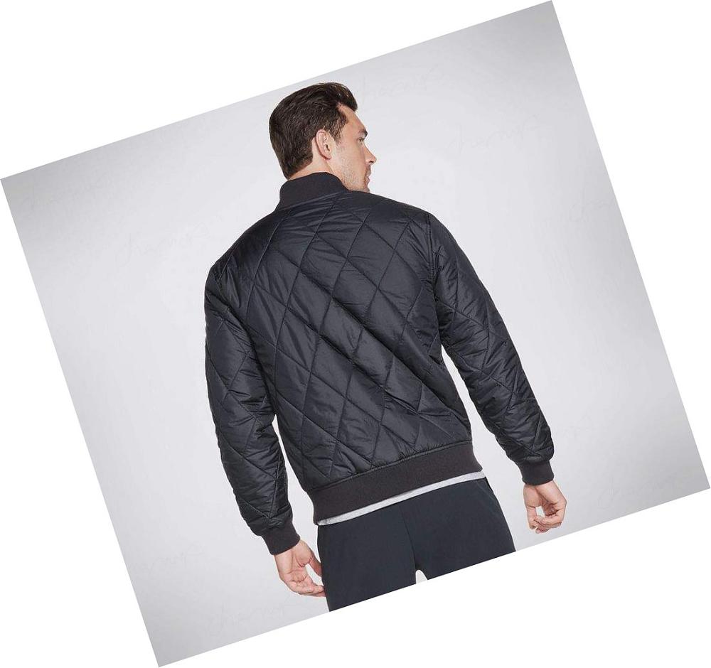 Chaquetas Skechers Apparel Apex Quilted Hombre Negras | AT50R_AR