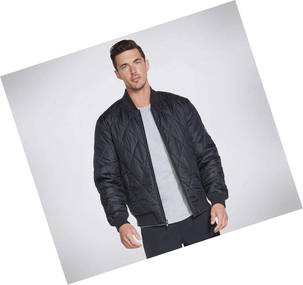 Chaquetas Skechers Apparel Apex Quilted Hombre Negras | AT50R_AR