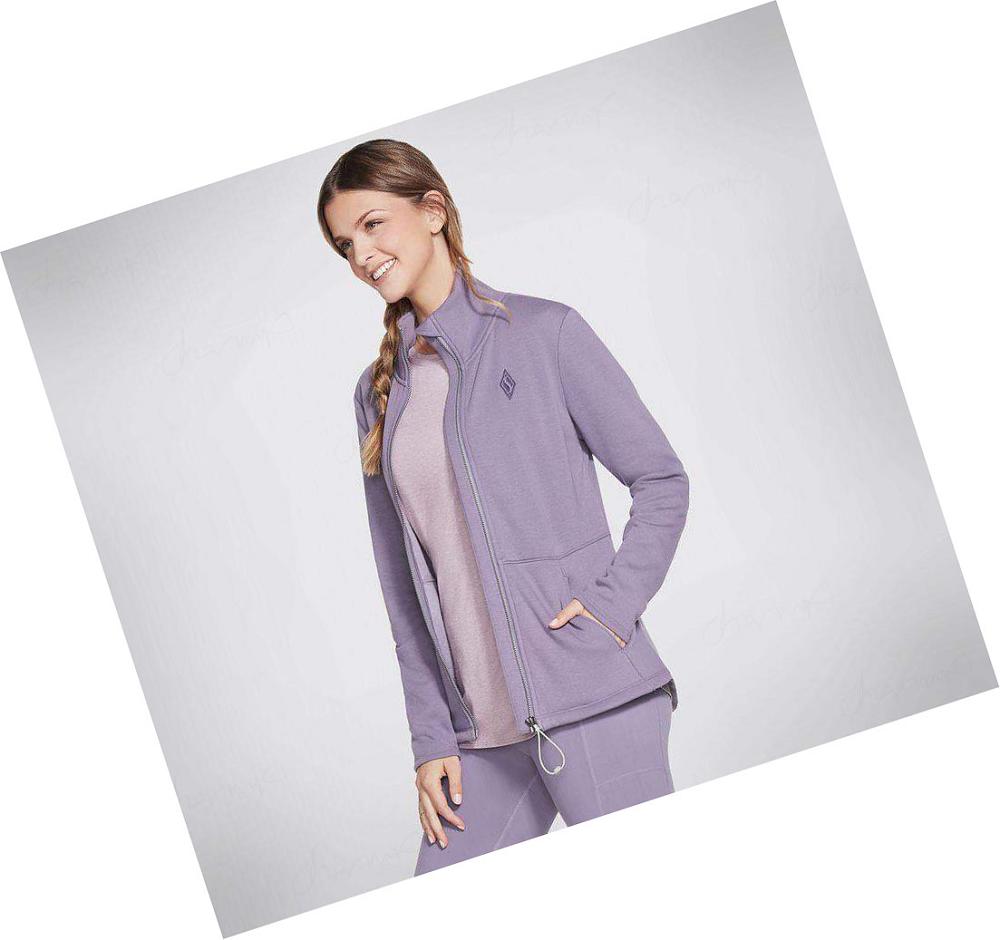 Chaquetas Skechers Apparel GO SNUGGLE Mujer Lavanda | A09A0_AR