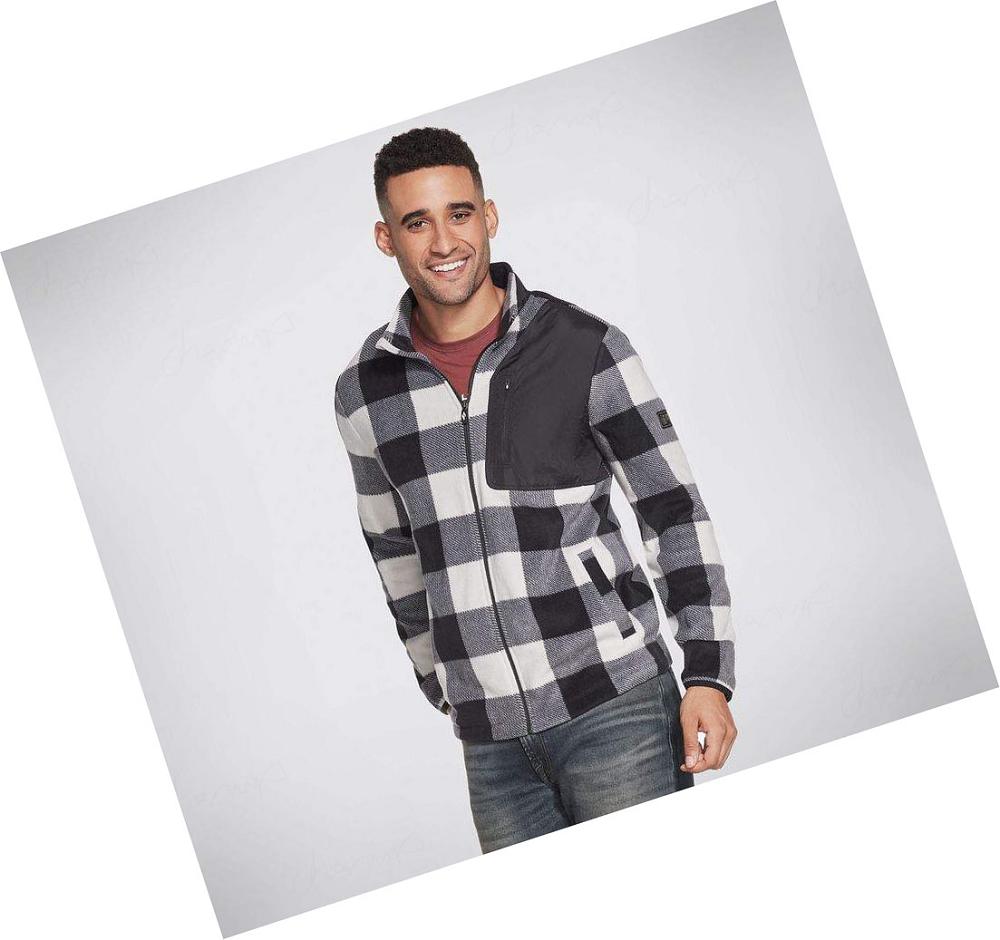 Chaquetas Skechers Apparel Recovery Buffalo Check Hombre Gris Multicolor | AT25G_AR