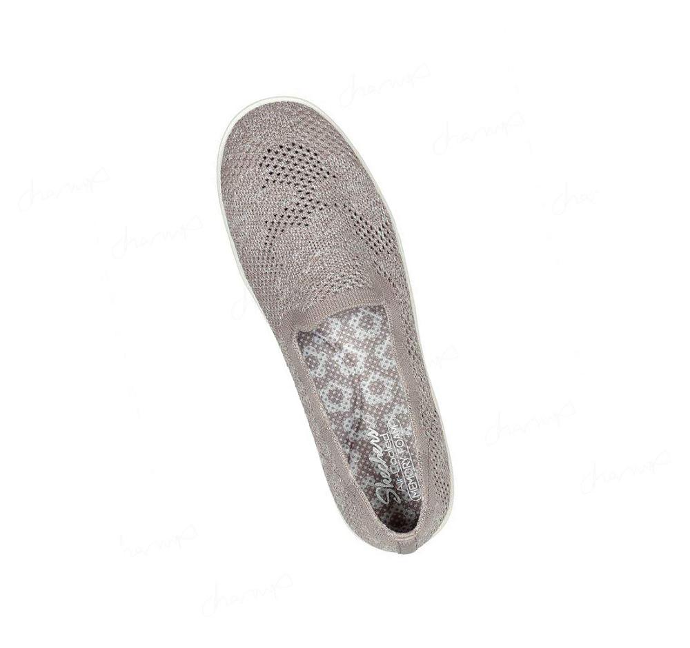 Flats Skechers Cleo Cup - Flower Winds Mujer Gris Marrones | ATT8B_AR