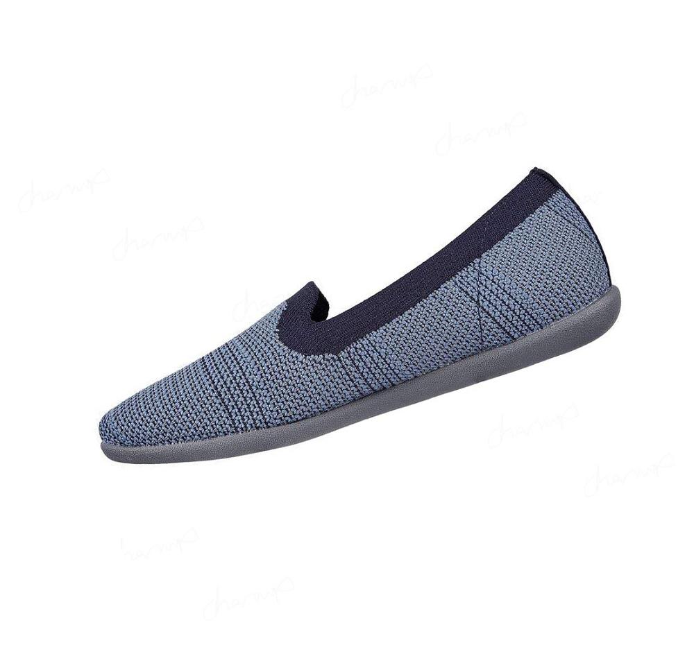 Flats Skechers Cleo Deporte - Our Town Mujer Azul Marino Azules | A81TX_AR