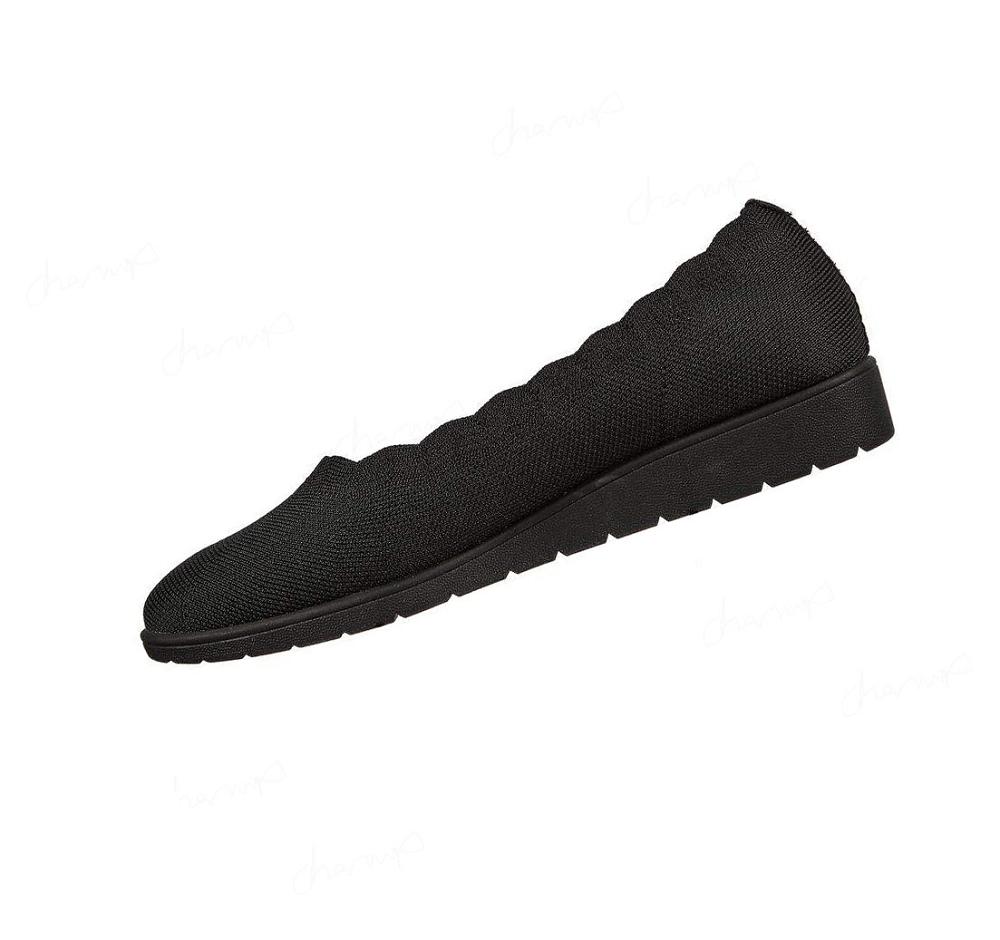 Flats Skechers Cleo Flex Wedge - Spellbind Mujer Negras | ATT6R_AR