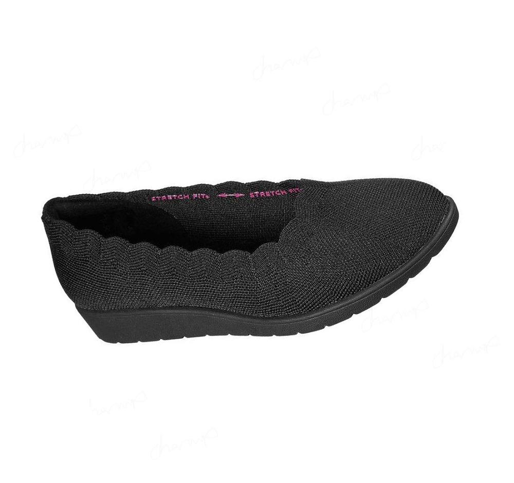 Flats Skechers Cleo Flex Wedge - Spellbind Mujer Negras | ATT6R_AR