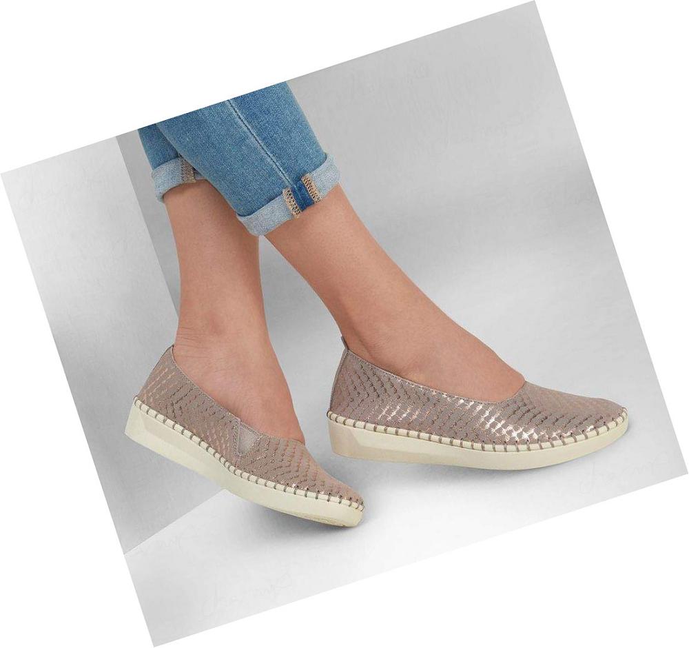 Flats Skechers Sepulveda 2.0 - Summer Sheen Mujer Gris Marrones | A828R_AR