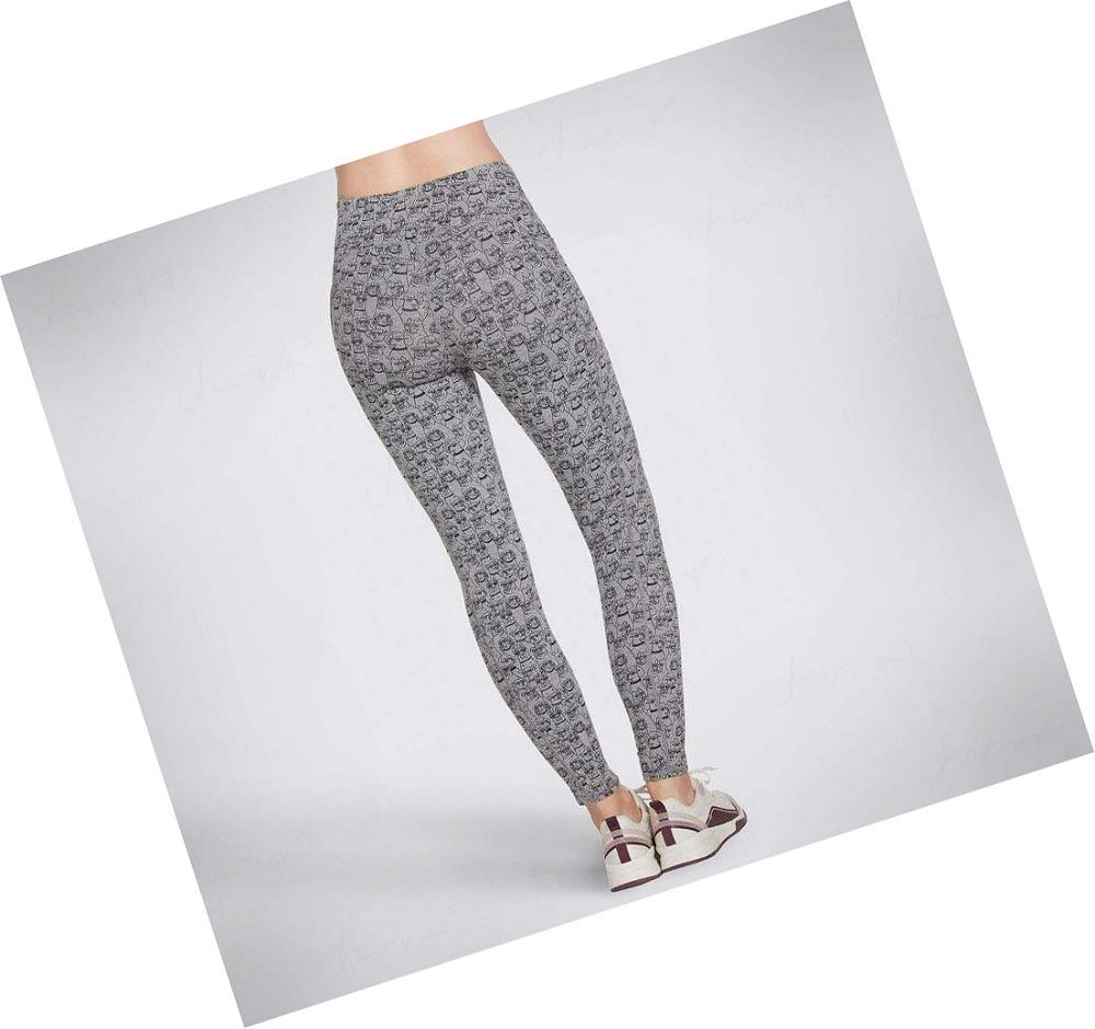 Leggins Skechers BOBS Heart Eyes Mujer Leopardo | 568AC_AR