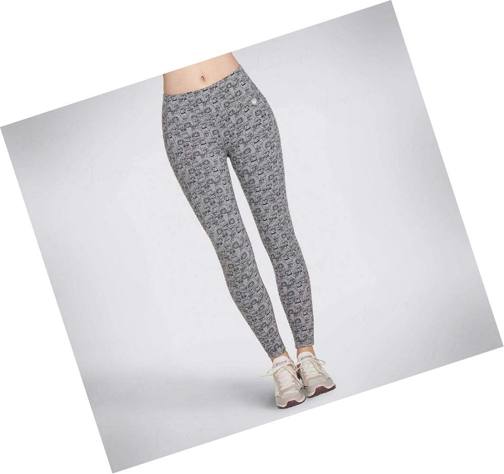 Leggins Skechers BOBS Heart Eyes Mujer Leopardo | 568AC_AR