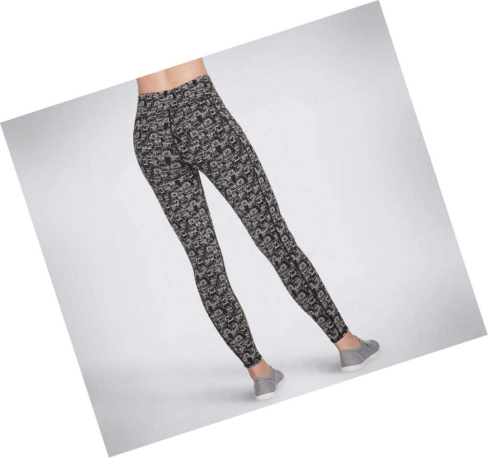 Leggins Skechers BOBS Heart Eyes Mujer Negras | 569AA_AR