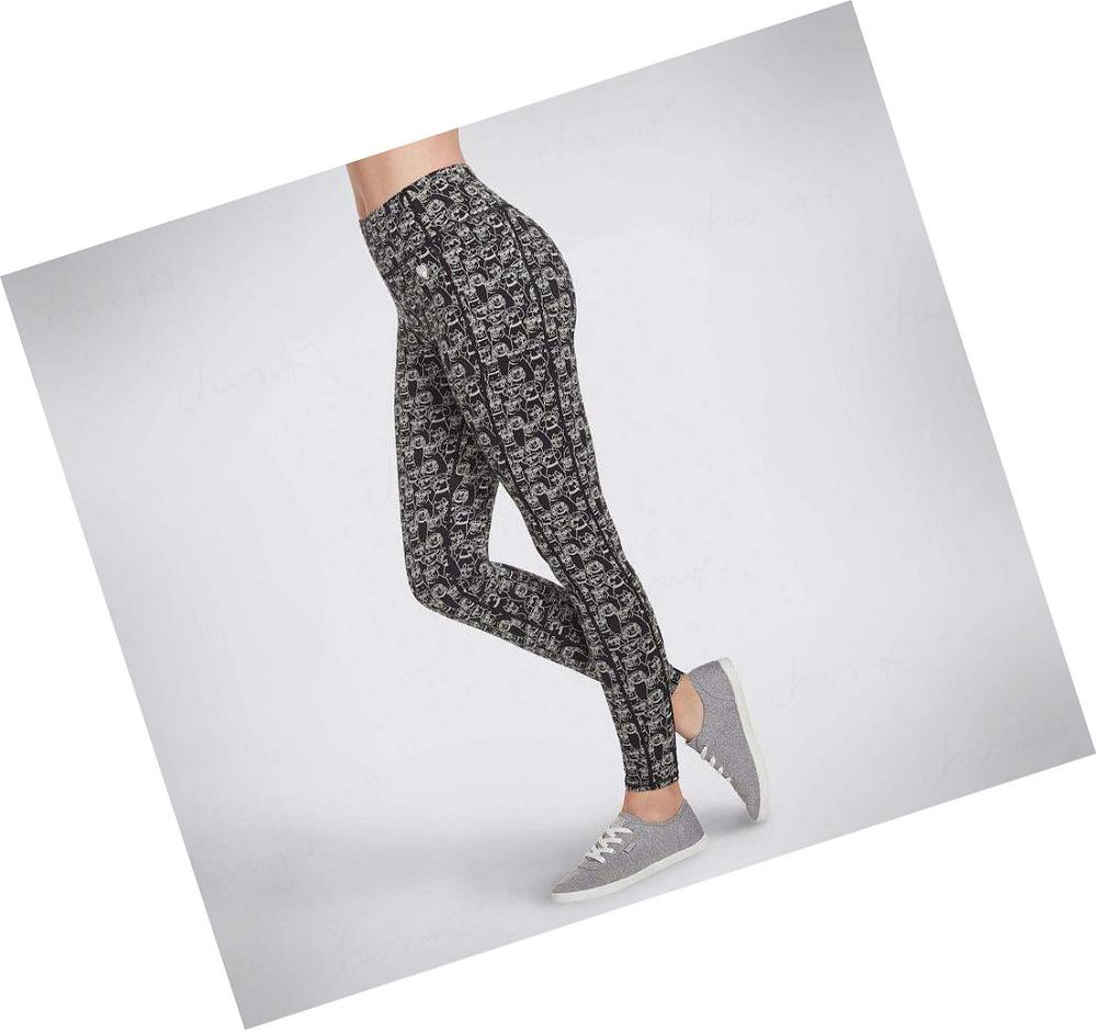 Leggins Skechers BOBS Heart Eyes Mujer Negras | 569AA_AR