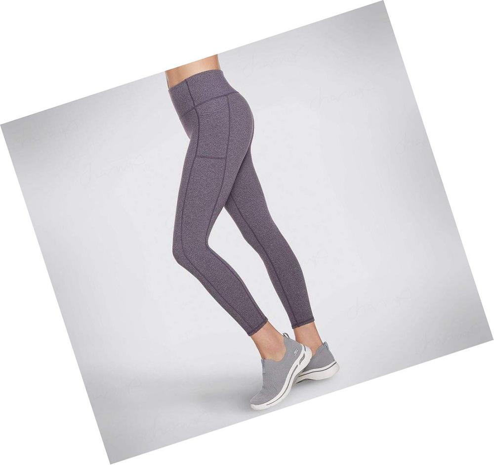 Leggins Skechers GOFLEX LUXE Mujer Moradas | 563A5_AR