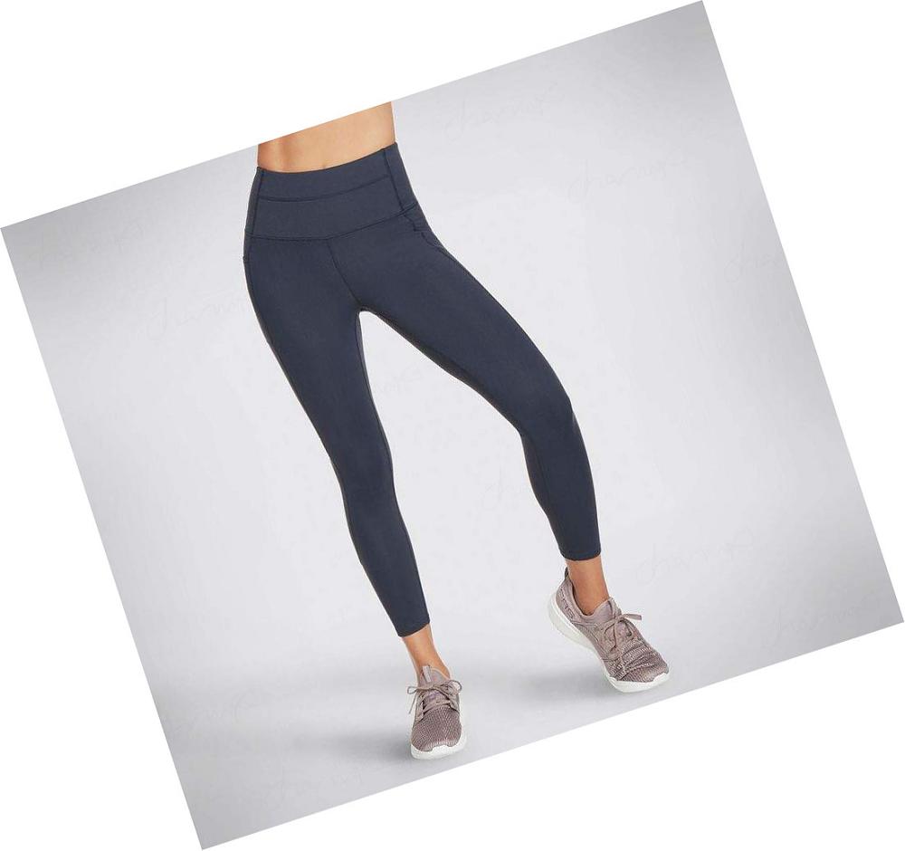 Leggins Skechers GO WALK HW 7/8 Mujer Azul Marino | 623AR_AR