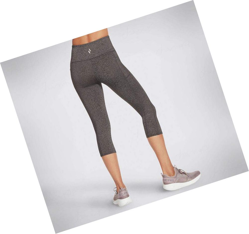 Leggins Skechers The GO WALK HW Mid Mujer Gris | 6209G_AR