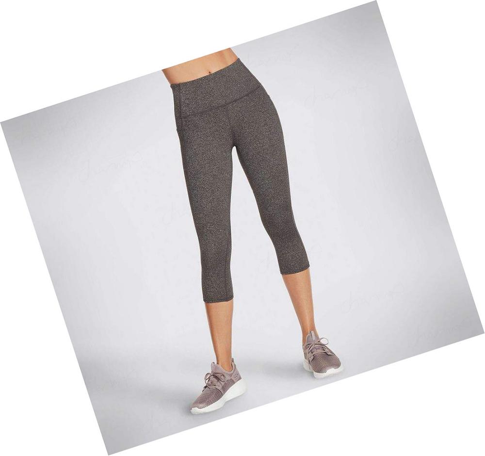 Leggins Skechers The GO WALK HW Mid Mujer Gris | 6209G_AR