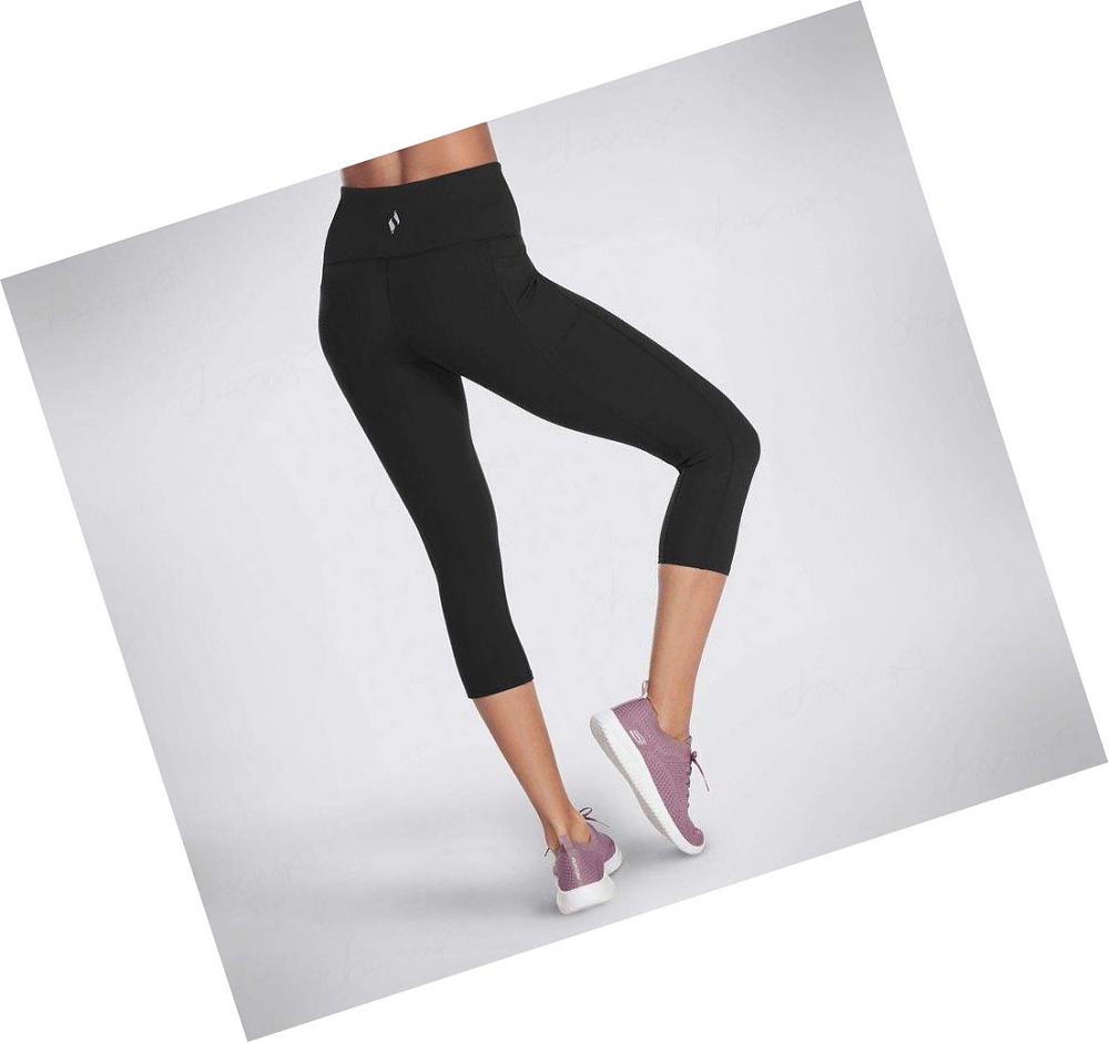 Leggins Skechers The GO WALK HW Mid Mujer Negras | 62190_AR