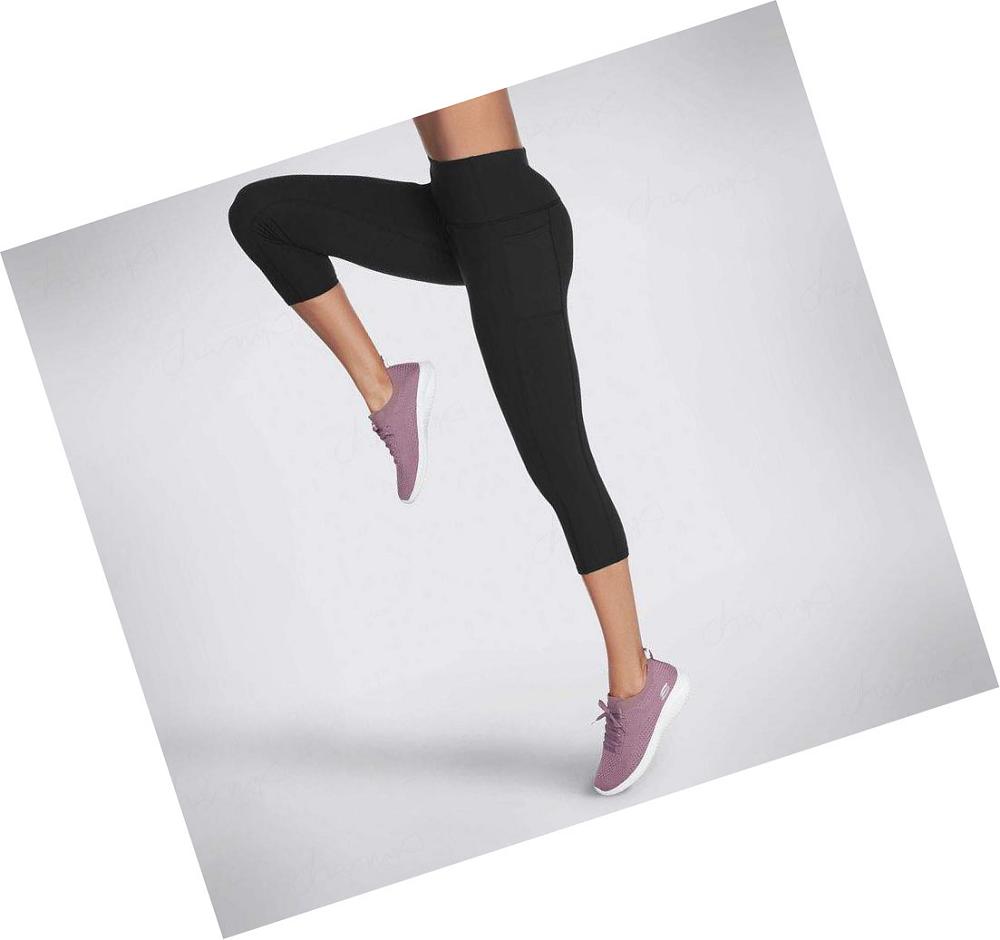 Leggins Skechers The GO WALK HW Mid Mujer Negras | 62190_AR