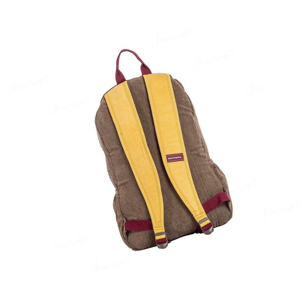 Mochilas Skechers Corduroy Adventure Niño Marrones | T2A2L_AR