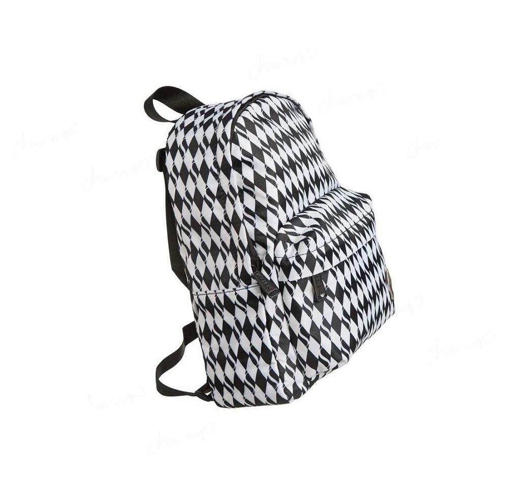 Mochilas Skechers Diamond Mini Mujer Negras Blancas | A5T2A_AR