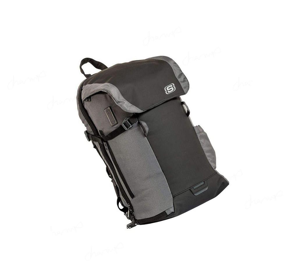 Mochilas Skechers Globe Trotter Hombre Negras | I250K_AR