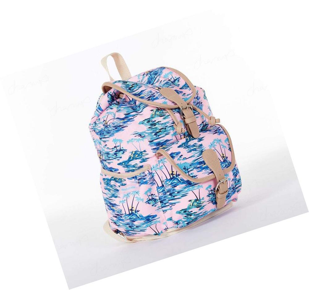 Mochilas Skechers Rucksack Drawstring Mujer Azules Rosas | A619E_AR