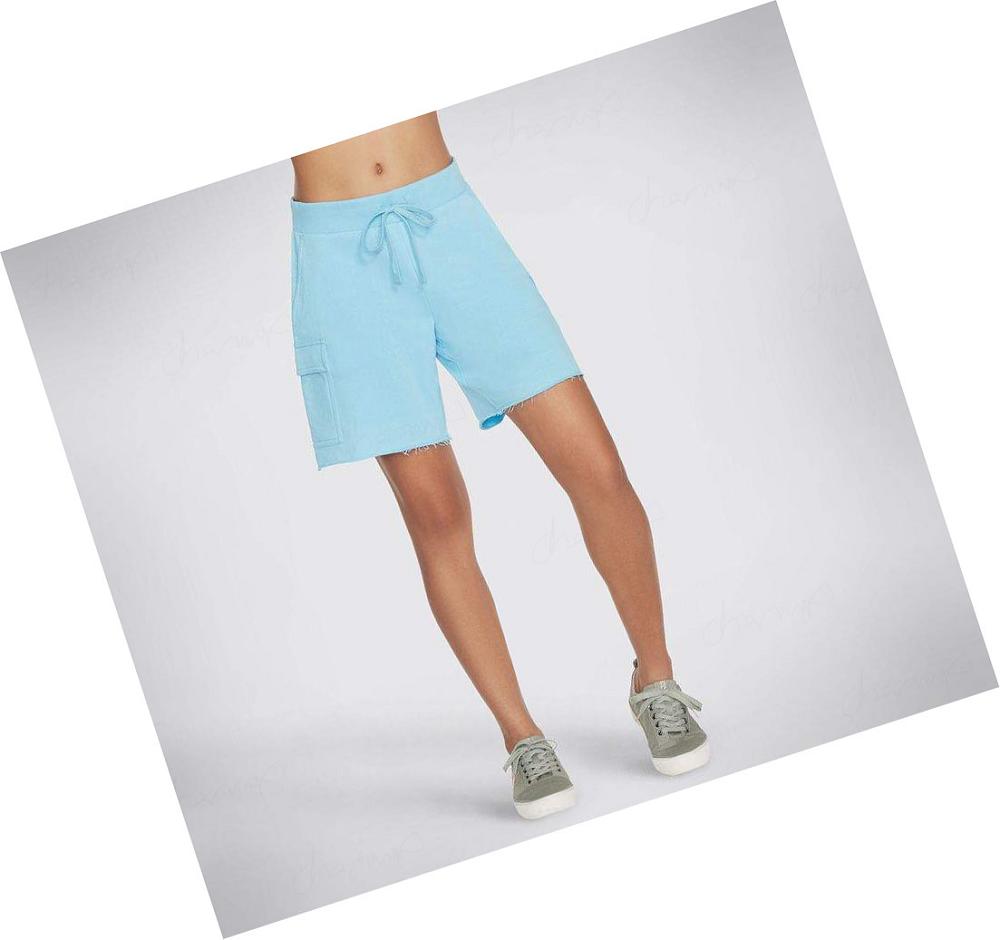 Pantalones Cortos Skechers BOBS Comfurt Cargo 7 Inch Mujer Azules | 599TD_AR