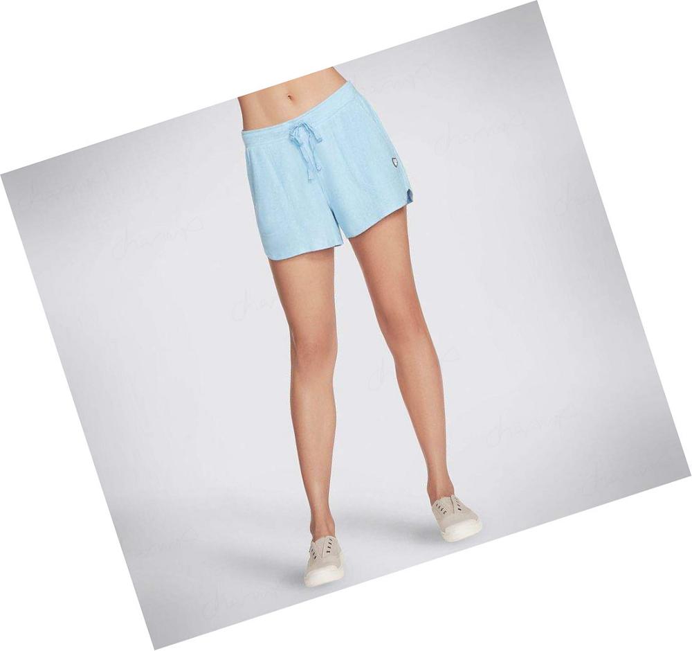 Pantalones Cortos Skechers BOBS Paw Cozy Mujer Azules | 5119D_AR