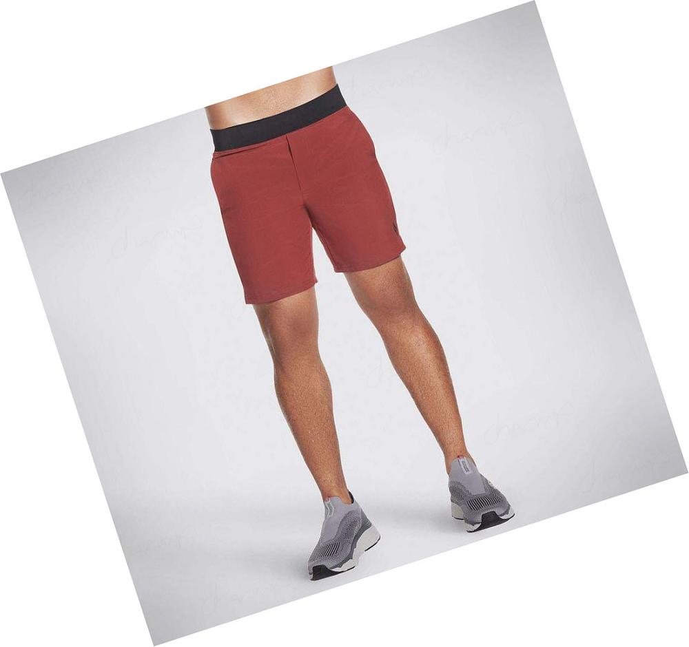 Pantalones Cortos Skechers Movement 7 Inch II Hombre Rojas Oscuro | 3550L_AR