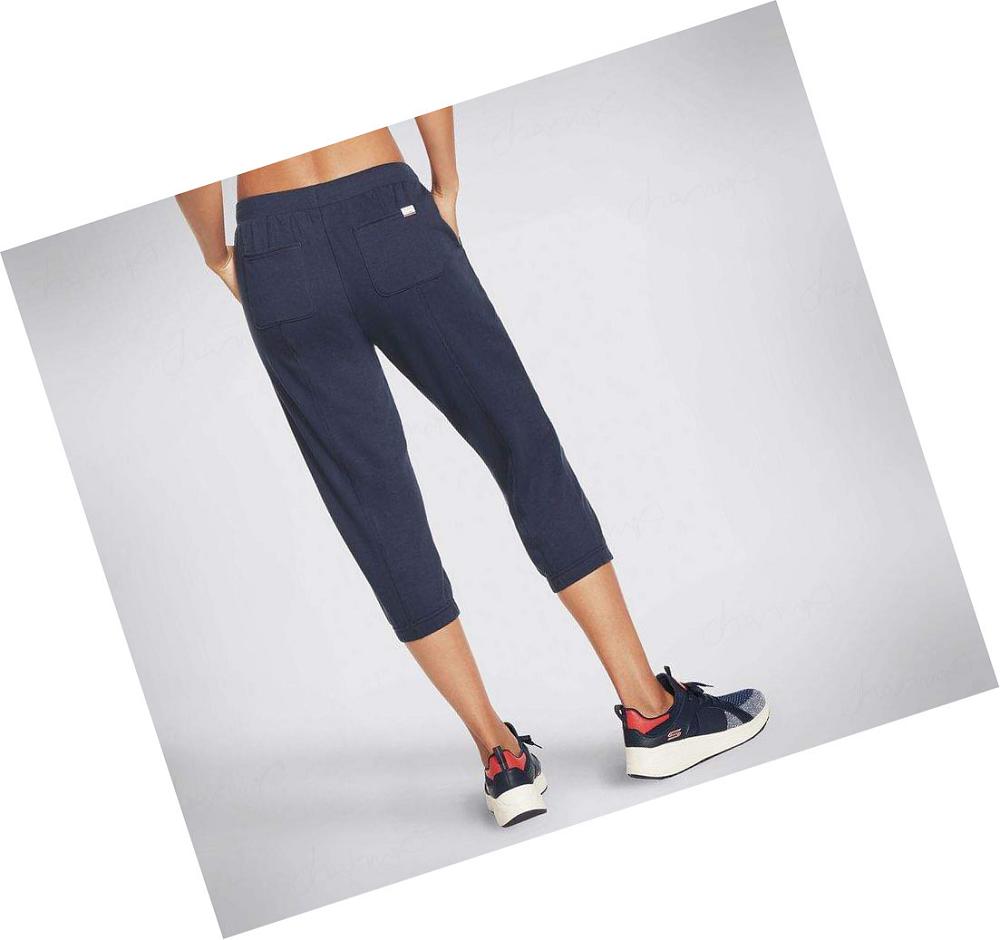 Pantalones Jogger Skechers BOBS Barktesia Mujer Azul Marino | 51ATQ_AR