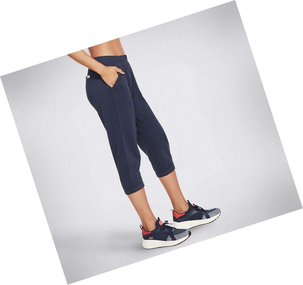 Pantalones Jogger Skechers BOBS Barktesia Mujer Azul Marino | 51ATQ_AR