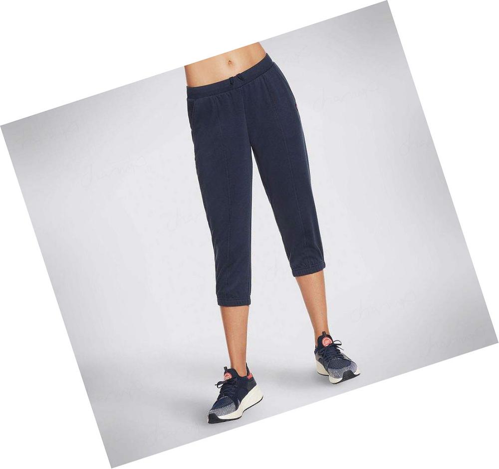 Pantalones Jogger Skechers BOBS Barktesia Mujer Azul Marino | 51ATQ_AR