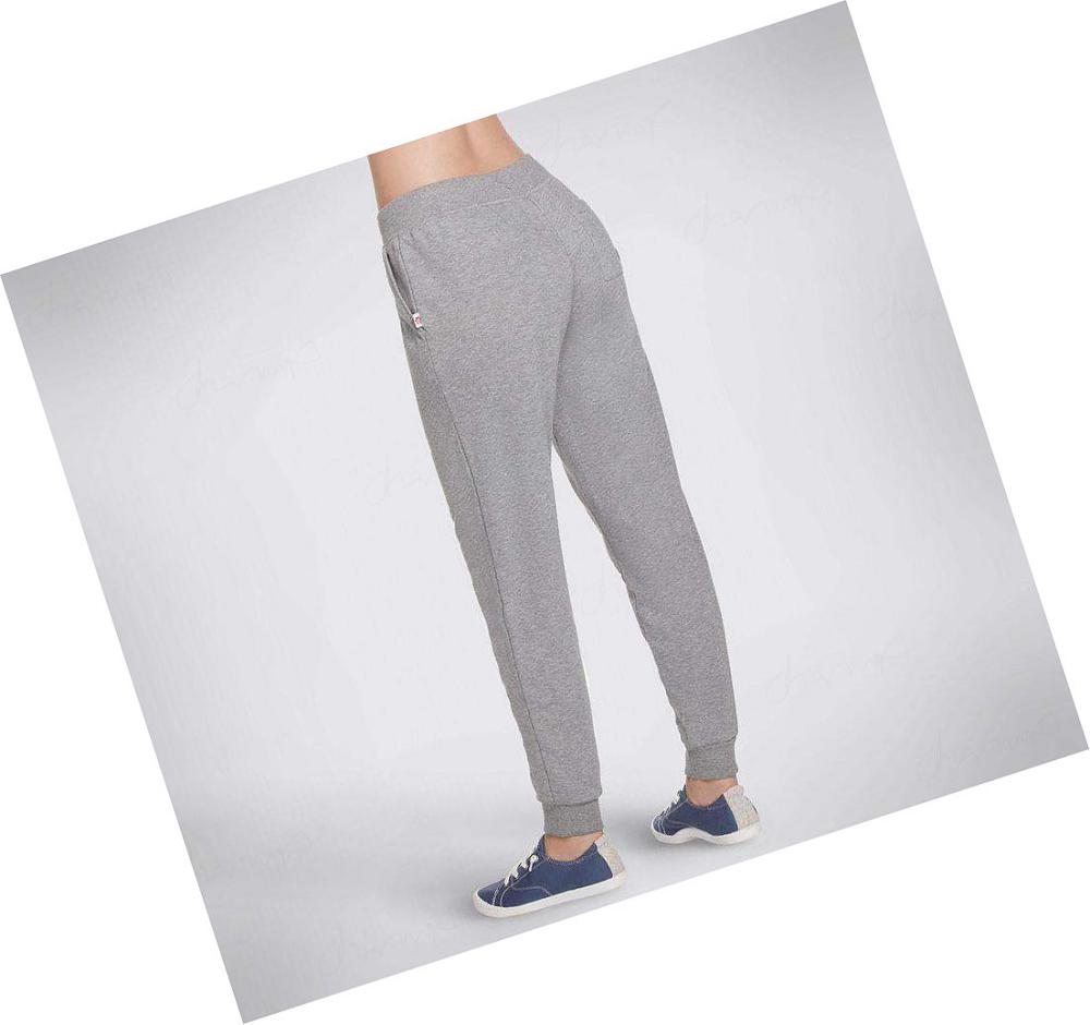 Pantalones Jogger Skechers BOBS French Terry Mujer Gris | 5A59Q_AR