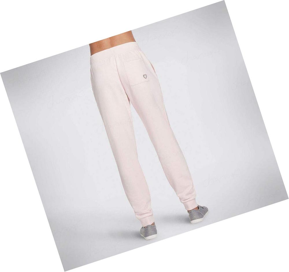 Pantalones Jogger Skechers BOBS French Terry Mujer Rosas | 5AAAS_AR