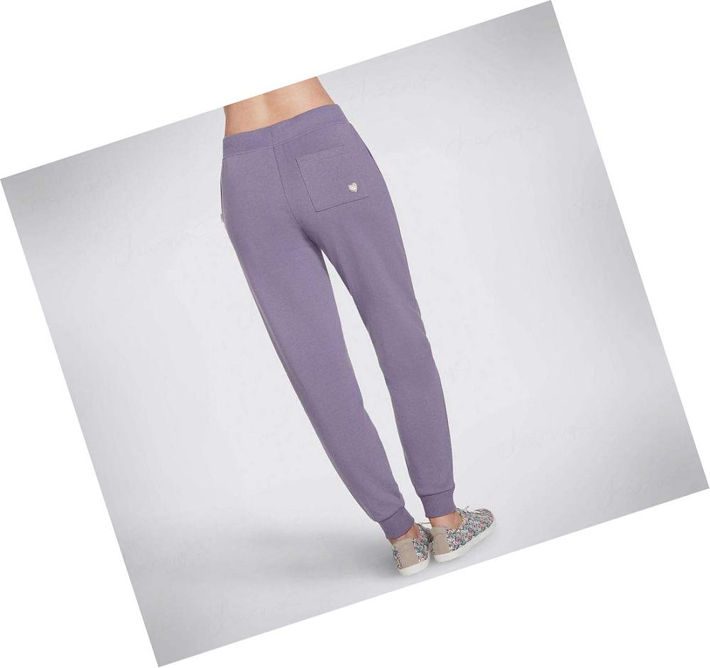 Pantalones Jogger Skechers BOBS French Terry Mujer Moradas | 5AAT8_AR