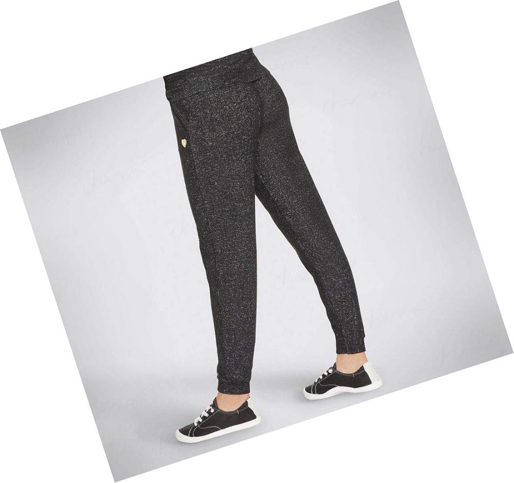 Pantalones Jogger Skechers BOBS Heart Cozy Mujer Negras | 5509D_AR