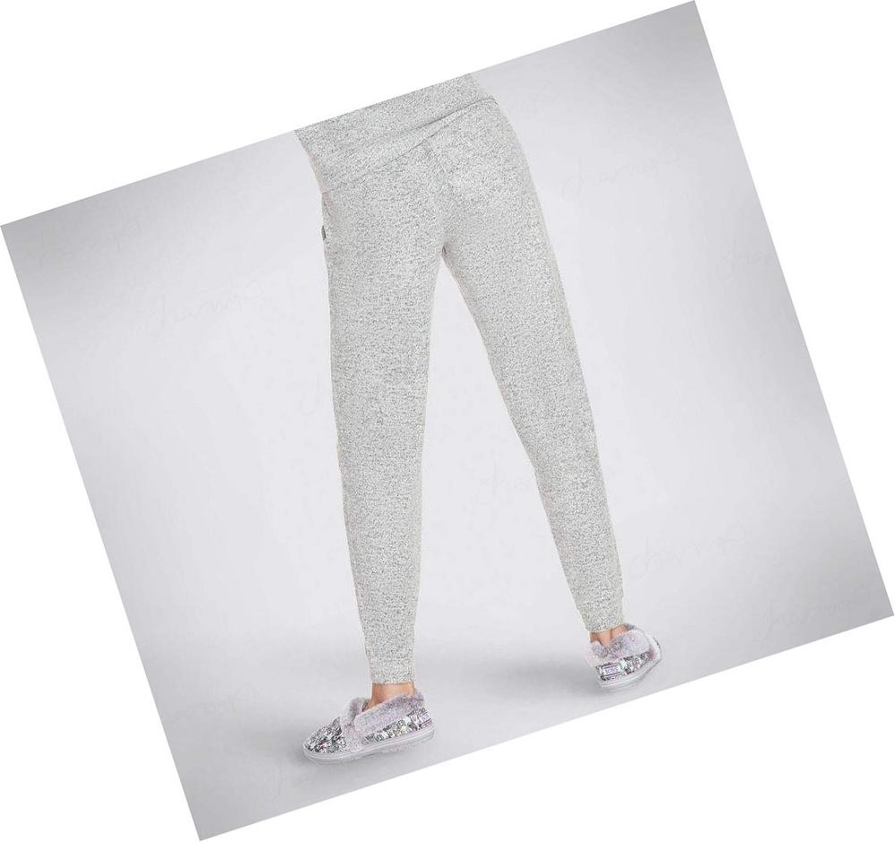 Pantalones Jogger Skechers BOBS Heart Cozy Mujer Gris | 5A9T3_AR