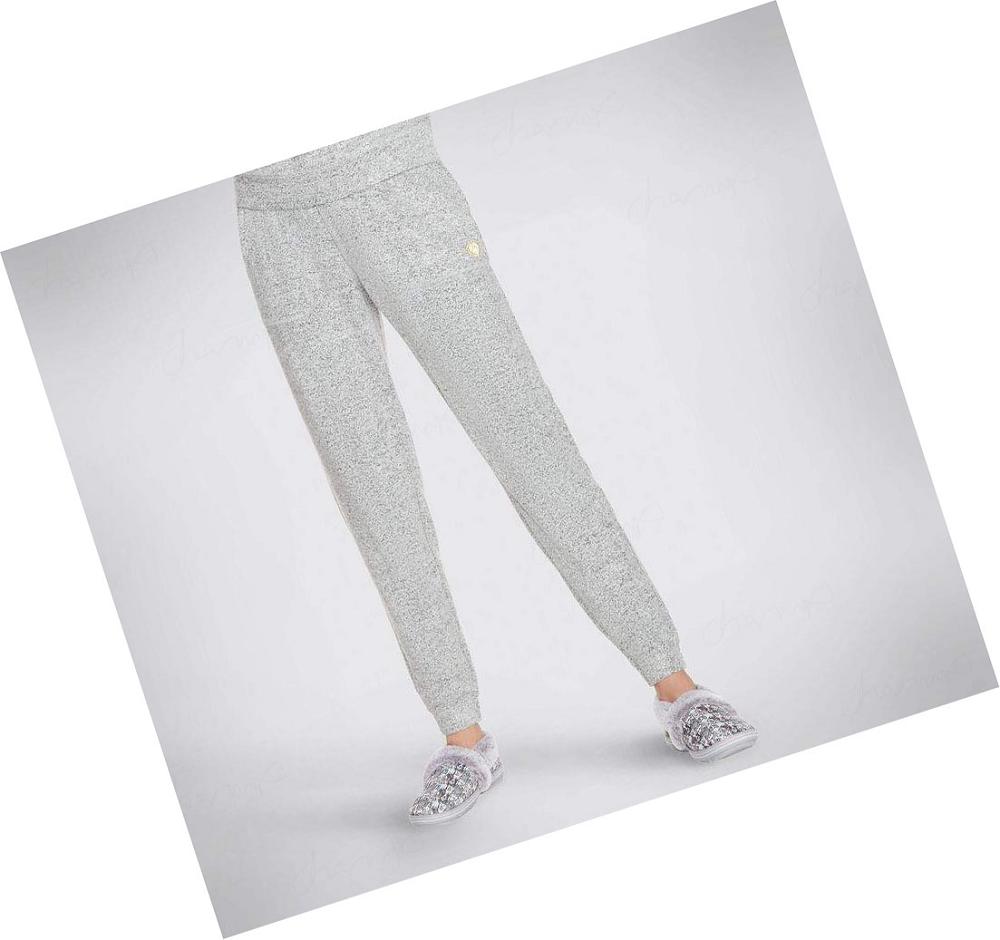 Pantalones Jogger Skechers BOBS Heart Cozy Mujer Gris | 5A9T3_AR