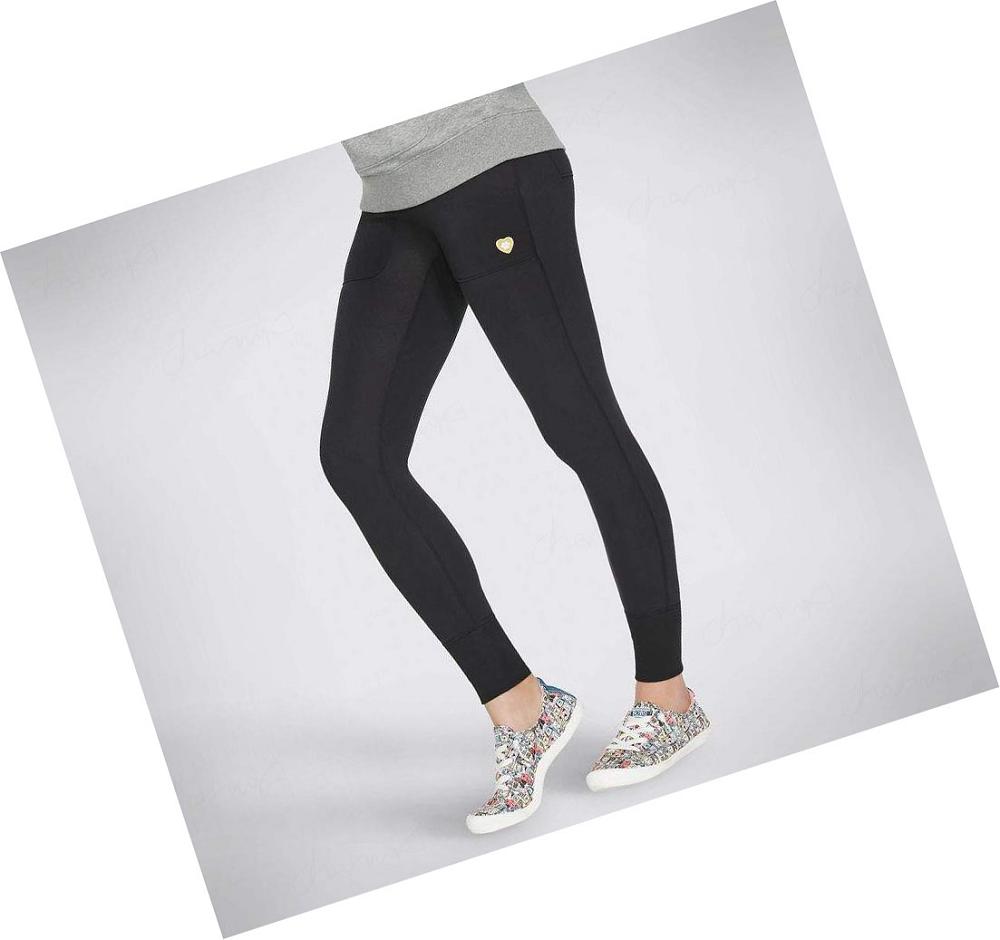 Pantalones Jogger Skechers BOBS Mujer Negras | 5T69D_AR