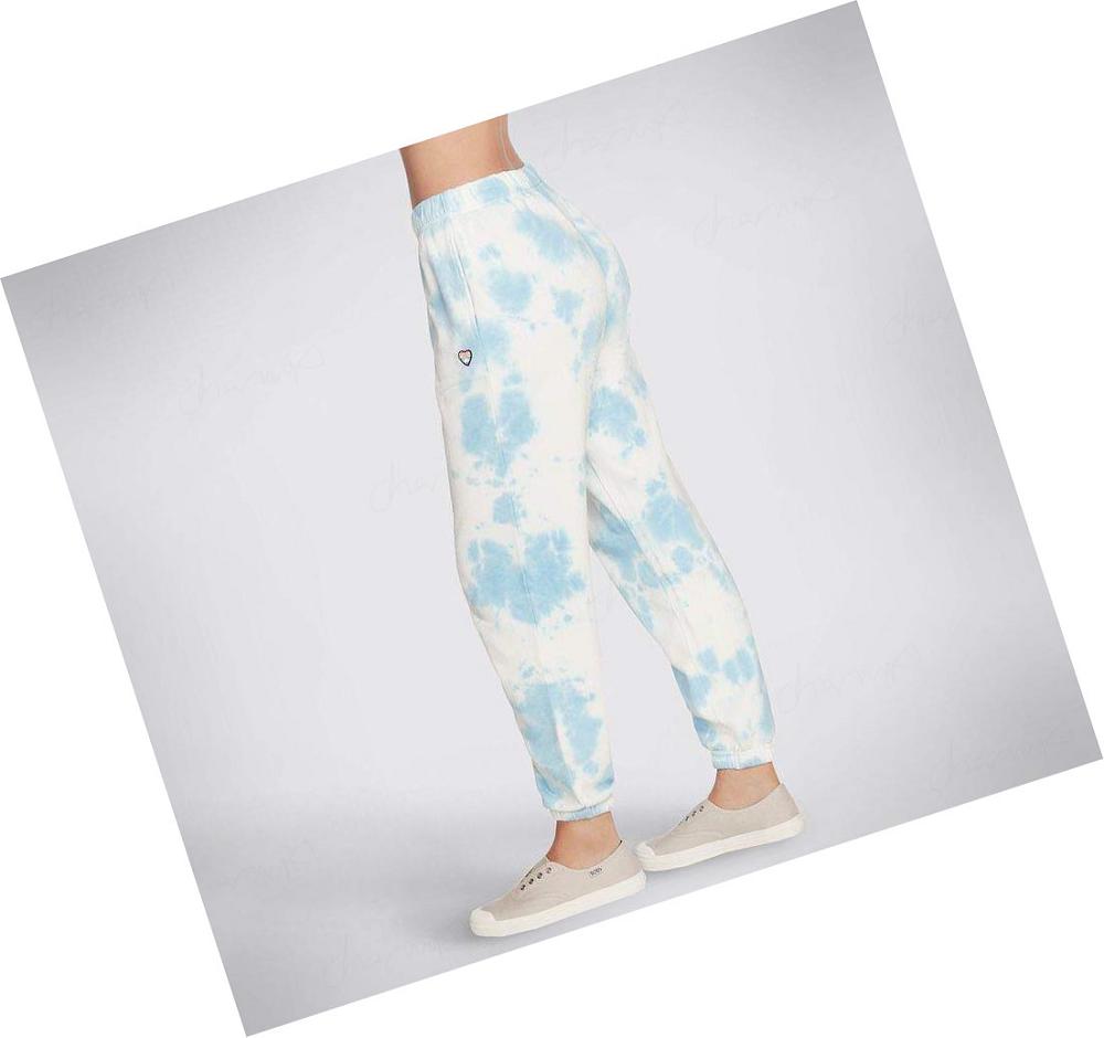 Pantalones Jogger Skechers BOBS Purrrfect Agua Mujer Azules | 518AS_AR